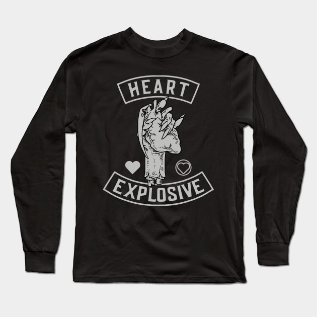 Heart Explosive Long Sleeve T-Shirt by akawork280